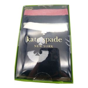 Kate Spade NIB Crew Sock Set 3pc Shoe Size 4-10 Boxed Gift Set